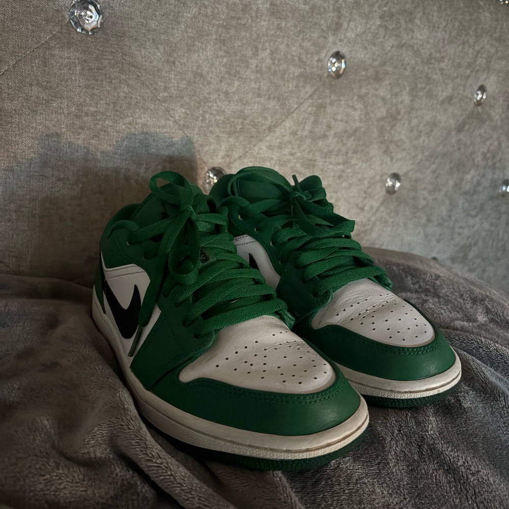 air jorden 1 low pine green